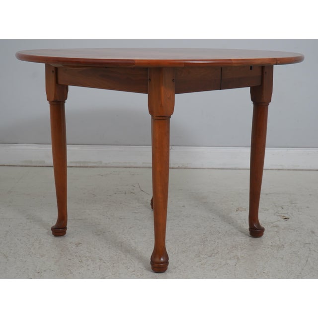 Brown Stickley Cherry Valley Round Dining Room Table For Sale - Image 8 of 18