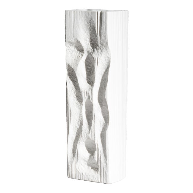 Op Art Porcelain Vase by Hans Martin Freyer for Rosenthal Studio-Line, Germany, 1960s For Sale