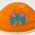 Early 20th Century Sisal Handwoven Orange Teal Butterfly Basket Eswatini 9inch For Sale In Denver - Image 6 of 7