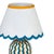 Blum Scalloped Squiggle Cotton Mache Table Lamp, Blue/Yellow For Sale - Image 4 of 6