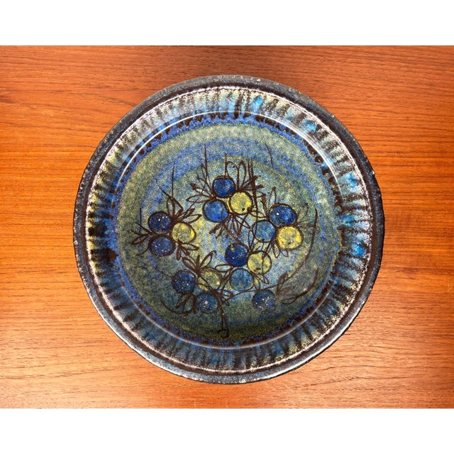 Large Mid-Century Modern Danish Studio Pottery Bowl from Bangholm, 1960s, in Very Good conditions. Designed 1960 to 1969...