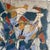 Wood Mid Century Modern Style John Frates , Monumental Abstract Expressionist Painting - Two Figures in a Landscape For Sale - Image 7 of 9