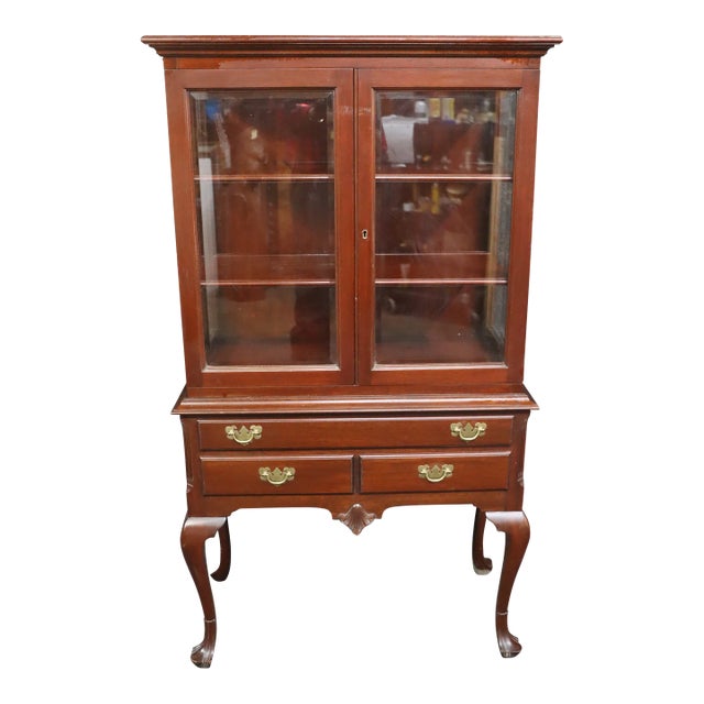 Bench-Made Mahogany Display Cabinet For Sale