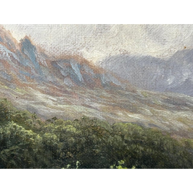 “A Quiet Pool, North Wales” — Victorian Welsh River Landscape Oil Painting by Thomas Spinks (C. 1890), River Conwy For Sale - Image 9 of 18