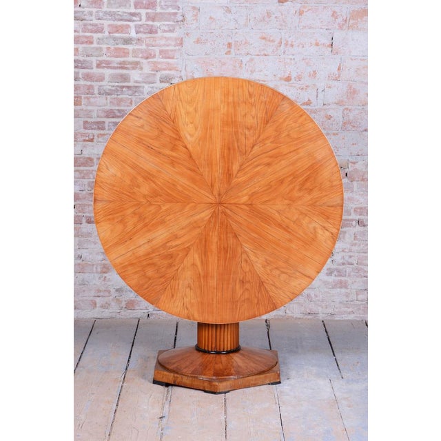 Biedermeier Dining Table in Cherry, 1830s For Sale - Image 4 of 13