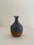 Small pottery bud vase, with beautiful blue glaze.
