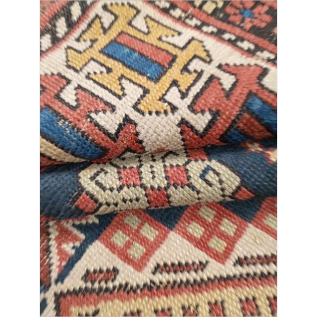 Antique Hand-Knotted Caucasian Gallery/ Runner Rug. For Sale - Image 16 of 18