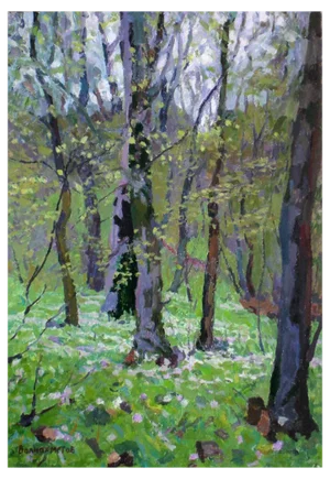 Valiahmetov Amir Hasnulovitch, Spring in the Forest, 1978, Oil on Cardboard