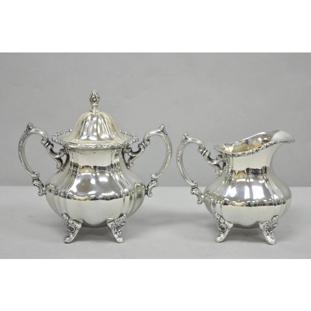 Victorian Vintage Towle Grand Duchess Victorian Silver Plated Tea Service Set - 4 PCS For Sale - Image 3 of 16