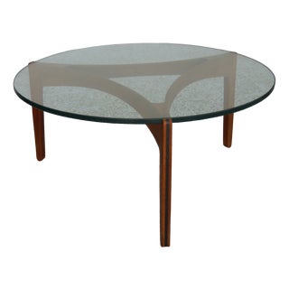 Vintage Coffee Table in Rosewood by Sven Ellekaer for Christian Linneberg, 1960s For Sale