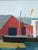 1971 Modernist 'The Colourful Harbour' Swedish Original Coastal Landscape Oil Painting, Framed For Sale - Image 9 of 12