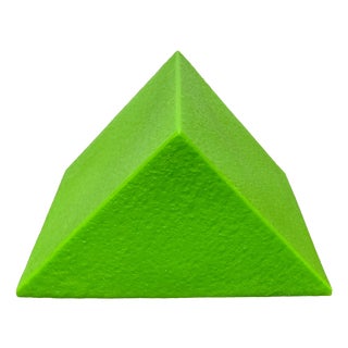 Postmodern Green Prism Shape Floor or Table Lamp from Heico, 1980s For Sale