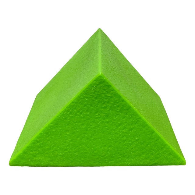 Postmodern Green Prism Shape Floor or Table Lamp from Heico, 1980s For Sale