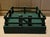 Antique 1920's American green paint decorated wood fence, gate and stand for holding a feather christmas tree. Hand made...