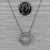 2010s 0.45ctw Diamond Eternity Oval Pendant Necklace 14k White Gold 18.75" Box Chain For Sale - Image 5 of 6