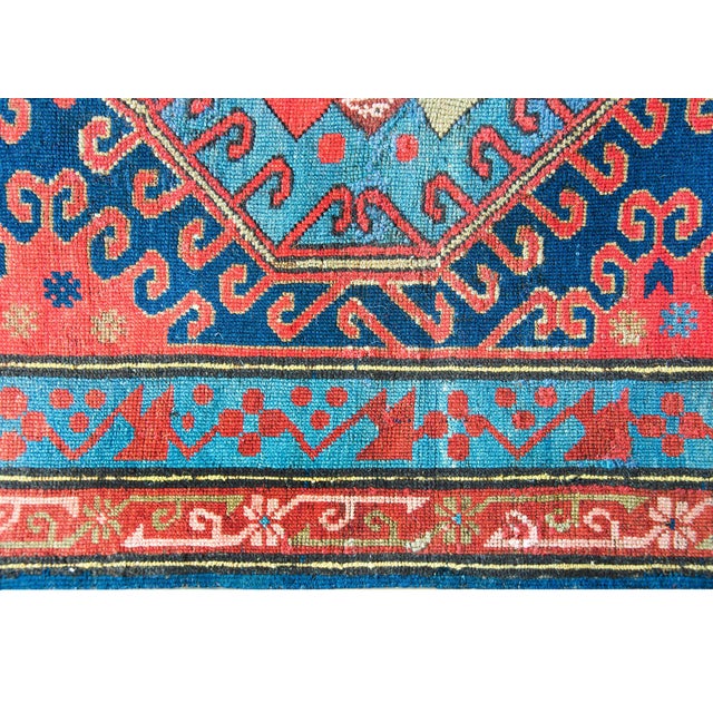 Early 20th Century Persian Kazak Rug For Sale - Image 9 of 15