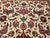 Vintage Persian Isfahan Rug, Hand-Knotted Wool, Floral Pattern, Ivory & Red, 7x11 For Sale - Image 16 of 18