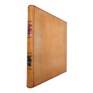 Early 20th Century Leather Quarto Book, Federal Valuation of Railroads For Sale