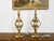 Mid 20th Century Pair of French Midcentury Gilt Metal Table Lamps with Scrolls and Fleur de Lys For Sale - Image 5 of 8