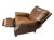 Pottery Barn James Roll Arm Top-Grain Leather Recliner Chair – Nailhead Trim, Classic Traditional Club Style, Dark Walnut Legs For Sale - Image 9 of 11