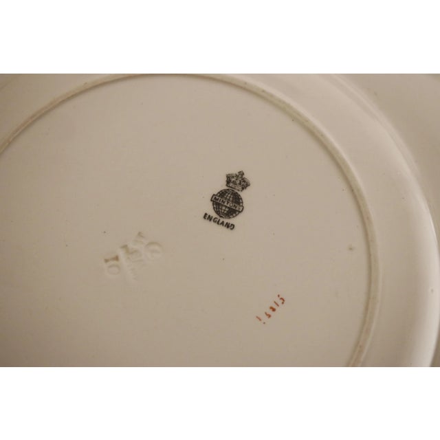 Chinoiserie Pair of 19th C. Antique Minton Chinoiserie Ironstone "Indian Tree" Soup Plates For Sale - Image 3 of 14