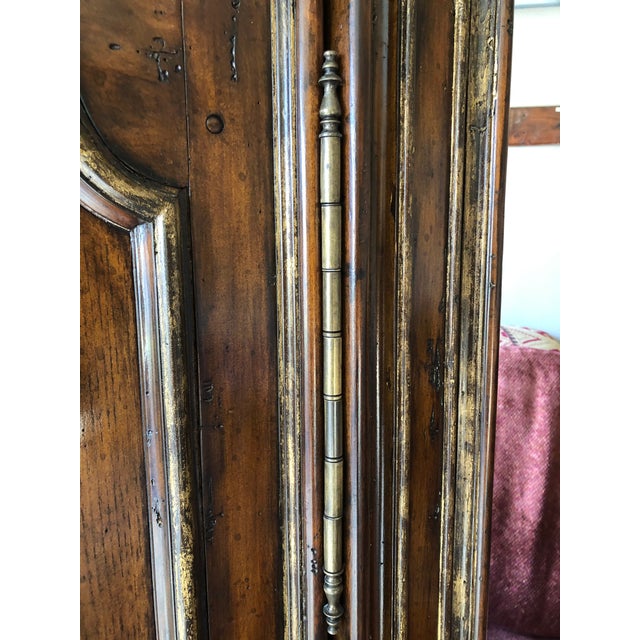 Marge Carson Gold Leaf Armoire Chairish