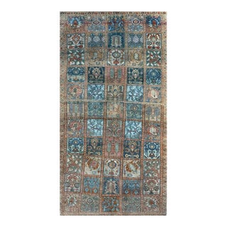 1940s Vintage Old Persian Bakhtiari Area Rug 5x10 For Sale
