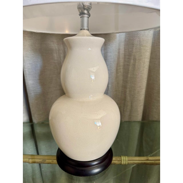1990s Double Gourd Table Lamp For Sale - Image 5 of 6