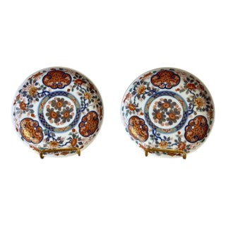 Japanese Imari Plates, 1900s, Set of 2 For Sale