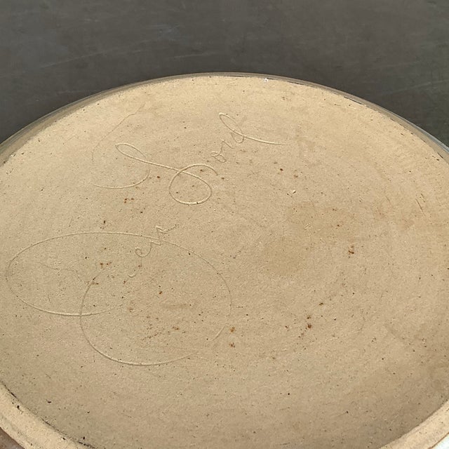 Mid 20th Century Vintage Boho Jess Lord Studio Pottery Plate For Sale - Image 5 of 5