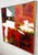 This large abstract painting is by artist Lee Reynolds Burr (1936-2017). With its intense color scheme and bold form it's...