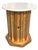 Vintage Marble Top Column Drum Style Table in Gold For Sale