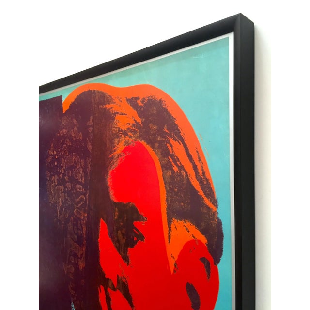 Andy Warhol Estate Vintage 1989 Moma Exhibition Lithograph Print Framed Pop Art Poster " Self Portrait " 1967 For Sale - Image 10 of 13