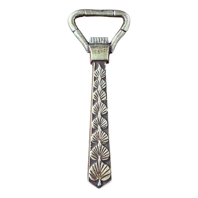 Mid-Century Modern Brass Bottle Opener, 1950s For Sale
