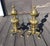 Vintage Ornate Cast Brass Fireplace Andirons 1950s For Sale - Image 4 of 18