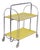 Vintage Yellow Foldable Bar Cart in Chrome Metal, 1960s For Sale