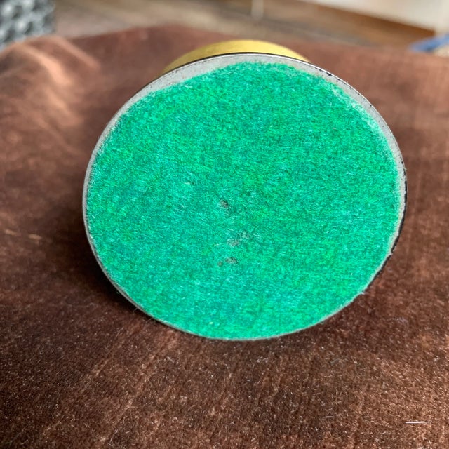 Brass Mid 20th Century Vintage Brass Stamp Roll Holder For Sale - Image 8 of 10