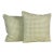 Brunschwig & Fils “Monterey Woven Texture - Citron Green 20” Feather/Down Pillows - A Pair For Sale