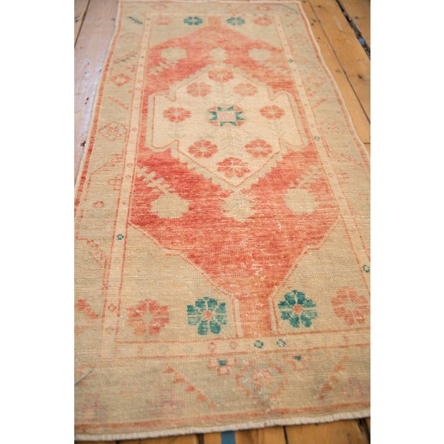 Vintage Distressed Oushak Rug Runner - 2'9" x 5'9" For Sale - Image 9 of 9