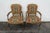 French Carved Large Painted Antique Gold Tall Side Chairs a Pair 6028 For Sale - Image 13 of 14