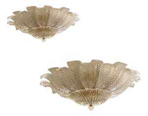 Italian Murano Glass Sputnik Chandeliers by Simoeng, Set of 2