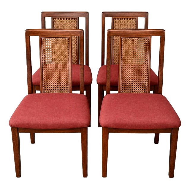 Afromosia Teak and Cane Dining Chairs from G-Plan, Set of 4 For Sale