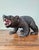 A large and most impressive original late 19th century Swiss Black Forest style hand carved and painted wooden bear...