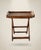 Vintage Bamboo Wicker Rattan Serving Tray With Folding Stand For Sale - Image 11 of 12