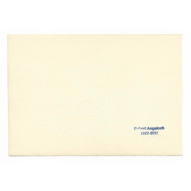 Drawing by Robert Henry Angeloch (1922-2011). Initialed lower right with estate stamp on back. Bob Angeloch was born in...