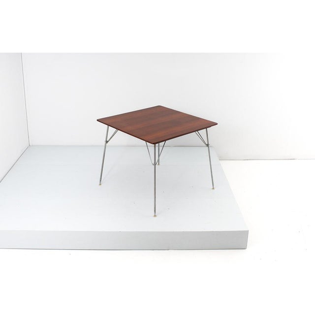 Mid-Century Wooden Folding Table attributed to Florence Knoll for Knoll International, Italy, 1960s For Sale - Image 4 of 16