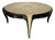 Vintage Art Deco Style Shagreen & Ebony Round Coffee Cocktail Table For Sale