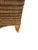 Early 20th Century Late 20th Century Carved British Colonial Wicker Club Chair by Acacia Furniture & Two Leather Pillows For Sale - Image 5 of 12