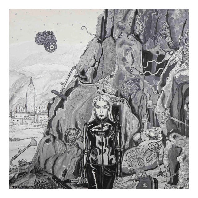 Alberto Sordi, Thomonoy, Mixed Media, 2014 For Sale