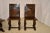 19th Century Set of 4 English Oak Parquetry Chairs For Sale - Image 4 of 12